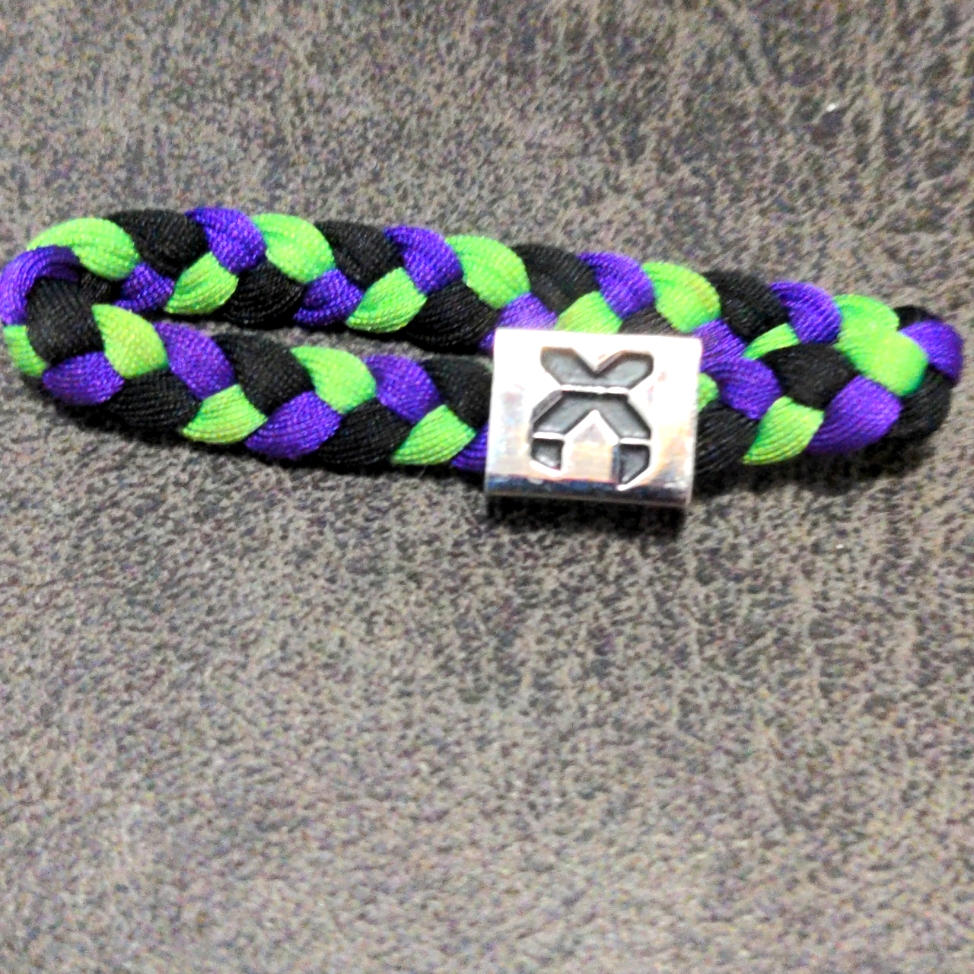 Excision Electric Family Rave Wristband Green Black Purple Vtg Edm Plur